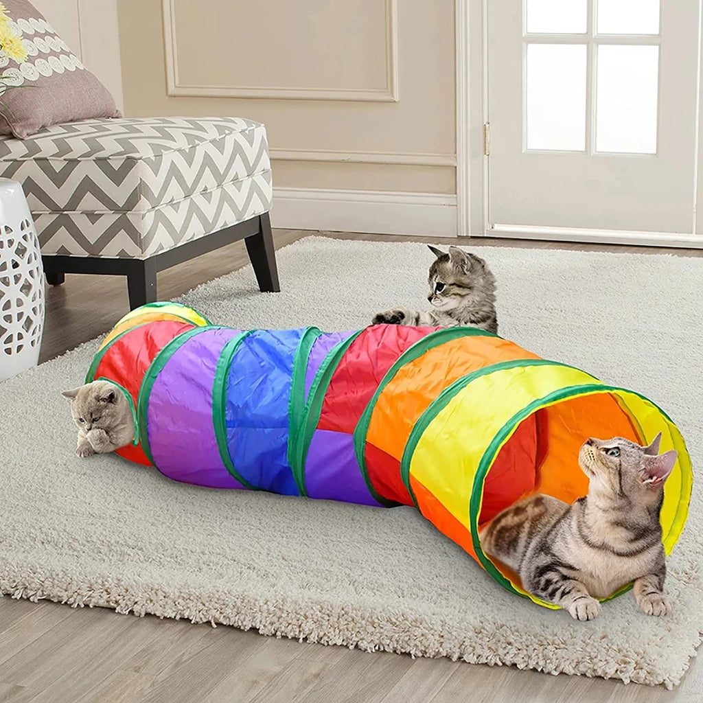 Tunnel pliable pour chat