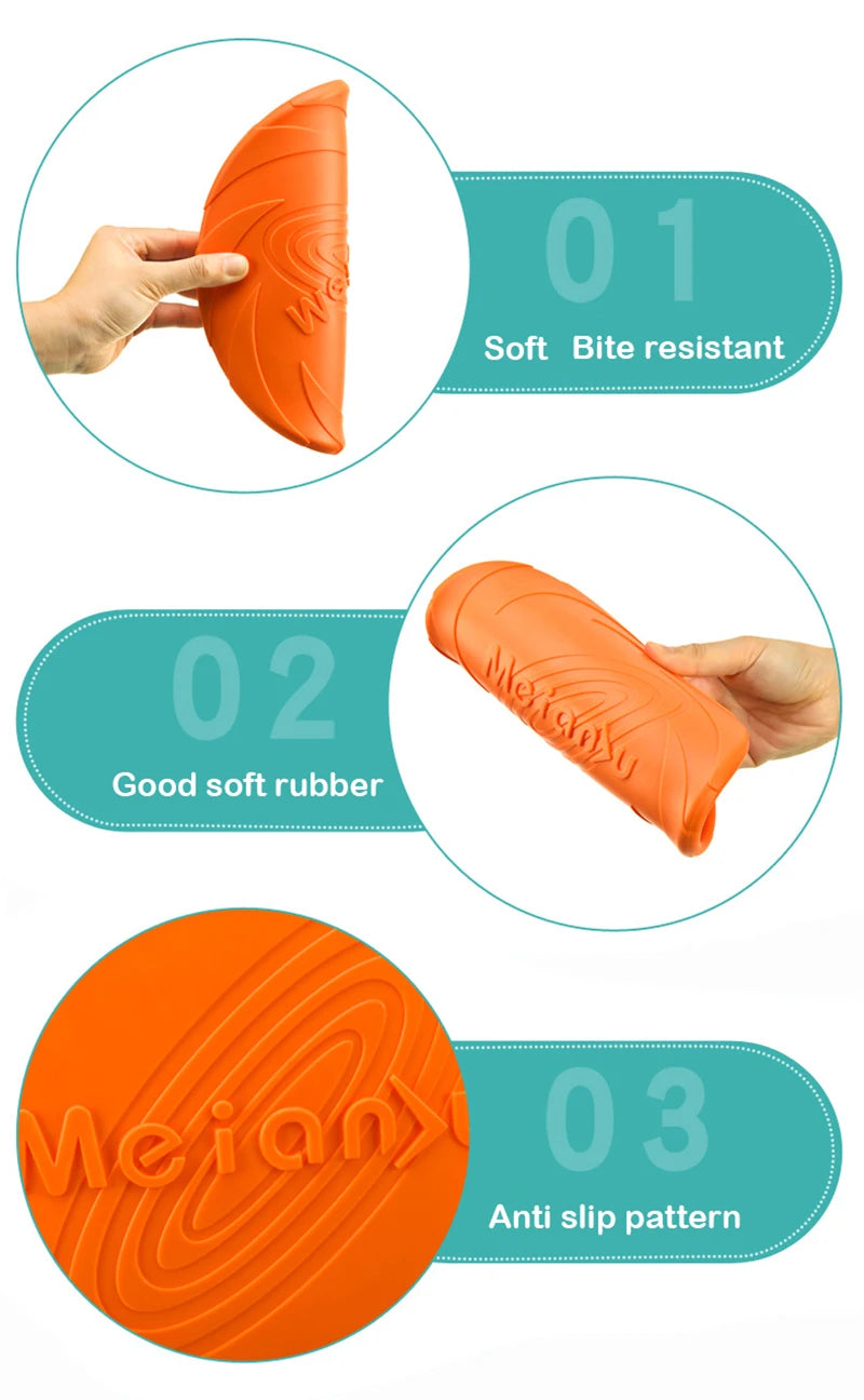 Frisbee souple pour chien