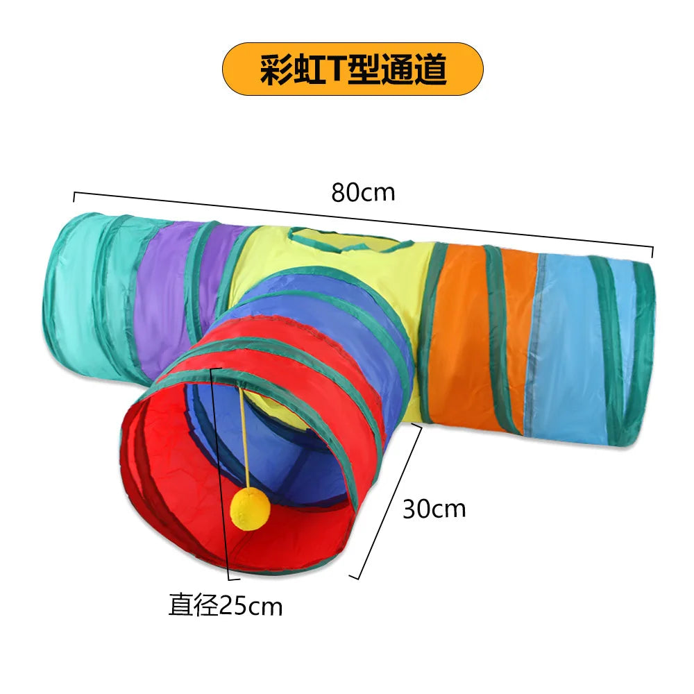 Tunnel pliable pour chat